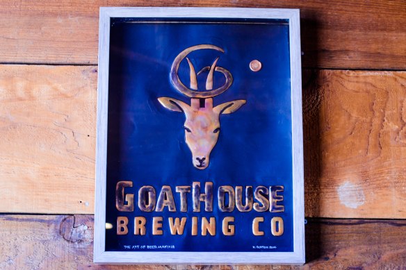 Logo inside the barn